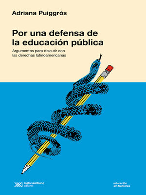 cover image of Por una defensa de la educación pública